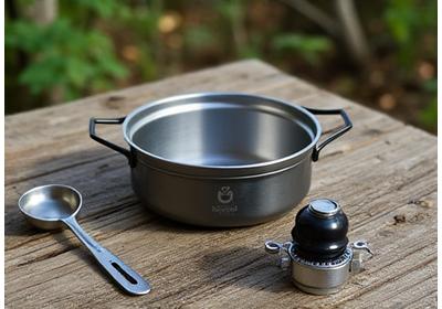 Camping Kochset mit Brenner und Topf